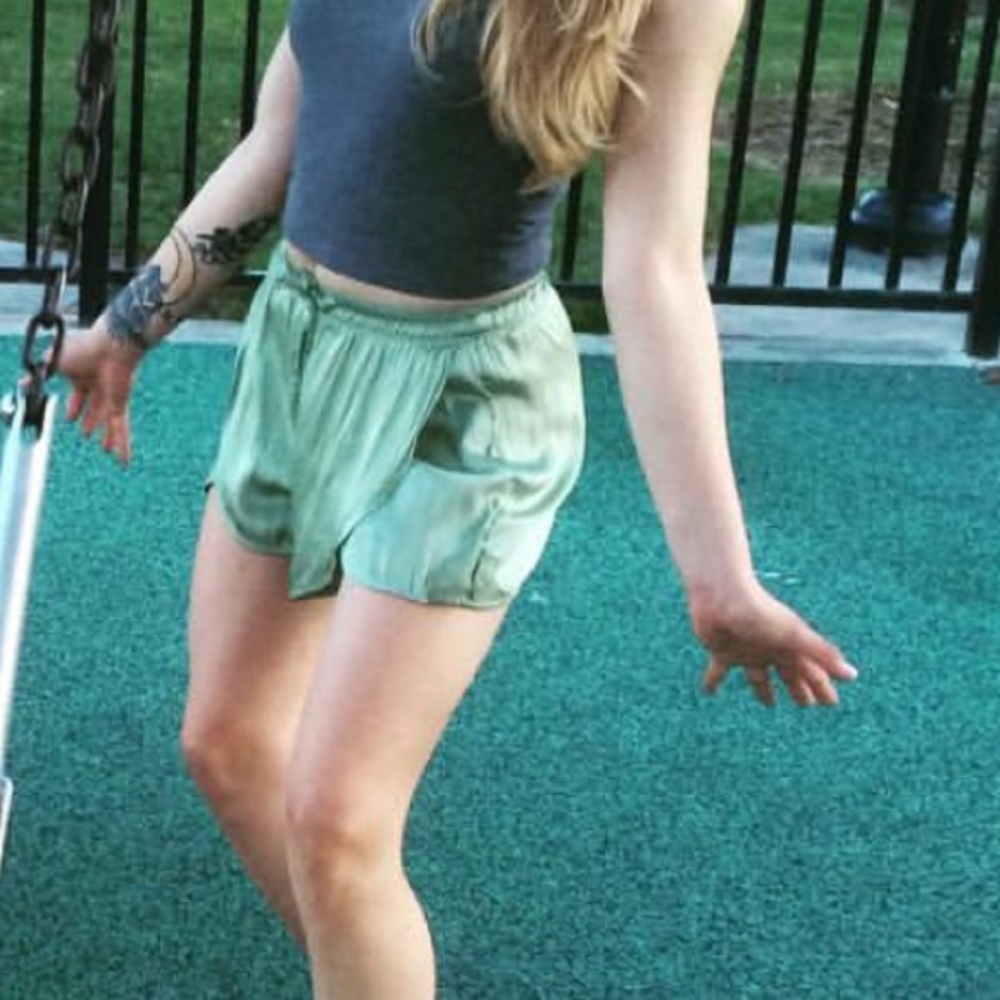 Hollister silky shorts!